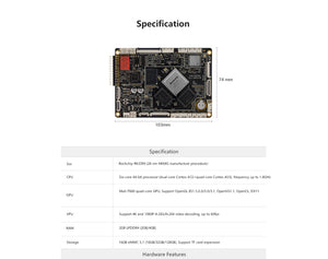 Face-RK3399 Face Recognition Main Board