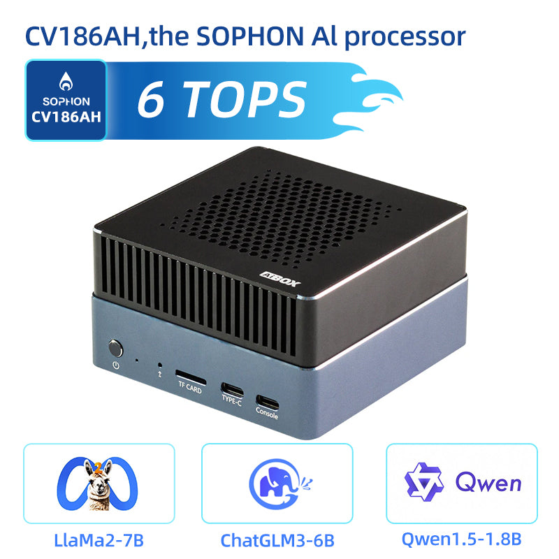 AIBOX-186 Artificial Intelligence Box 6T Large Model Privatization Deployment Deep Learning Computing CV186AH